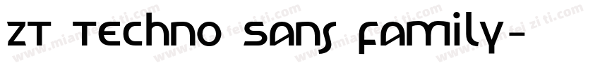 ZT Techno Sans Family字体转换
